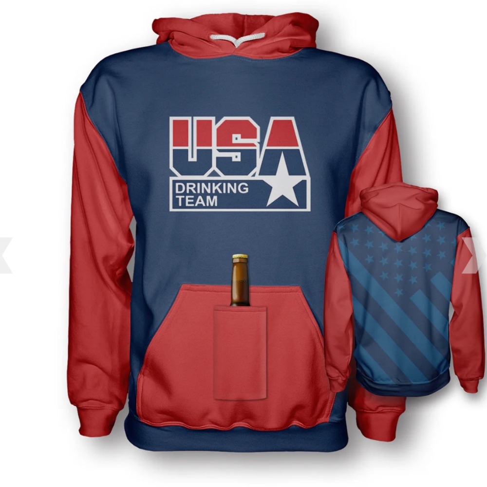USA drinking team hoodie